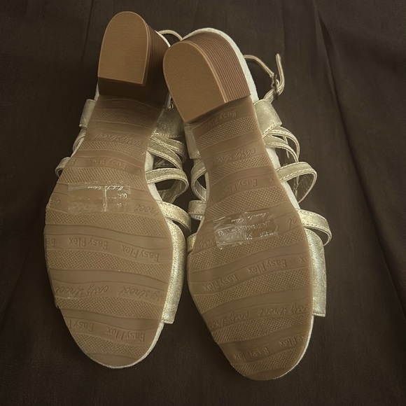 Metallic Gold Sandals by Easy Street - Picture 6 of 8